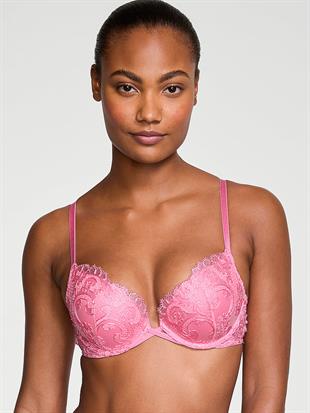 Boho Çiçek İşlemeli Push-Up Sütyen