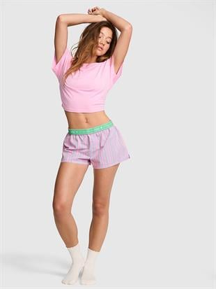 Bol Kesim Boxy Kısa Pijama Şortu