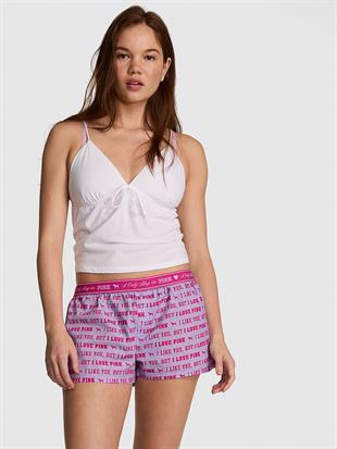 Bol Kesim Boyfriend Pijama Şortu