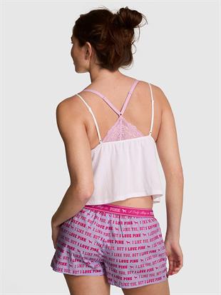 Bol Kesim Boyfriend Pijama Şortu