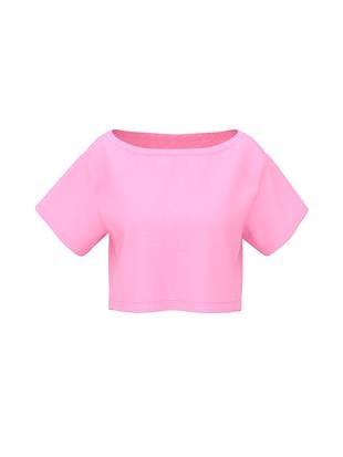 Bol Kesim Crop Tişört