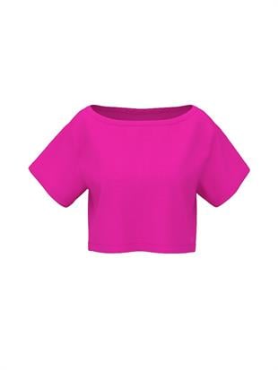 Bol Kesim Crop Tişört