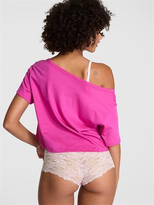 Bol Kesim Crop Tişört