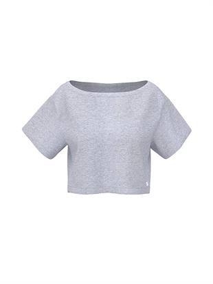 Bol Kesim Crop Tişört