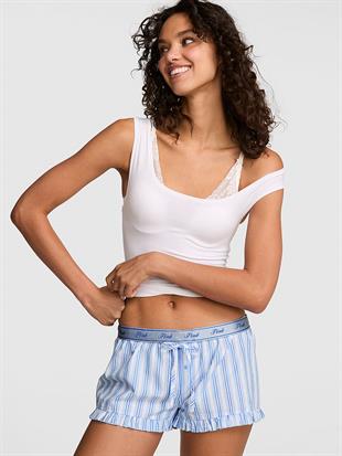 Bol Kesim Pijama Şortu