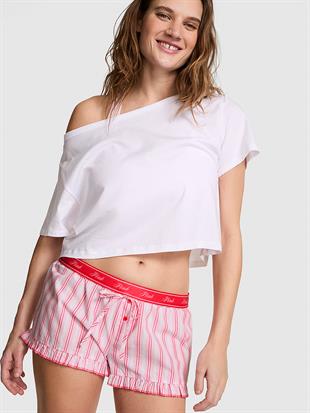 Bol Kesim Pijama Şortu
