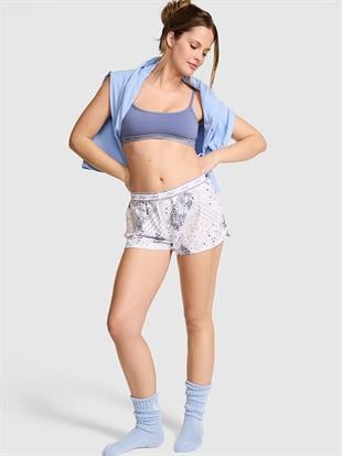 Bol Kesimli Pamuklu Pijama Şortu