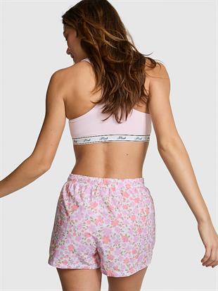 Bol Kesimli Pamuklu Pijama Şortu