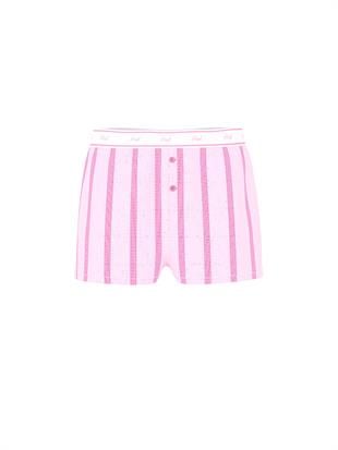 Bol Kesimli Pamuklu Pijama Şortu
