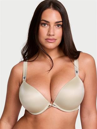 Bombshell 2 Beden Büyük Gösteren Işıltılı Askılı Push-Up Sütyen