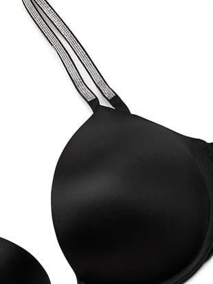 Bombshell 2 Beden Büyük Gösteren Işıltılı Askılı Push-Up Sütyen