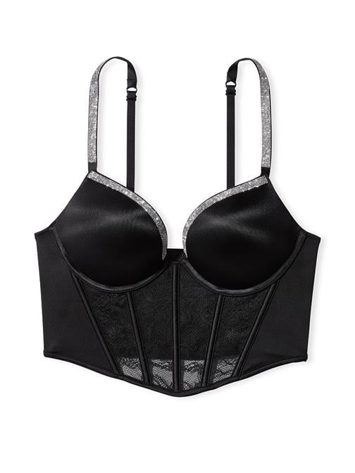 Bombshell 2 Beden Büyük Gösteren Işıltılı Askılı Push-Up Büstiyer