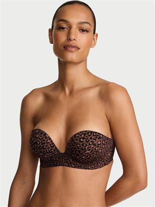 Bombshell 2 Beden Büyük Gösteren Push-Up Straplez Sütyen