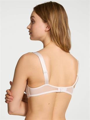 Bombshell İki Beden Büyük Gösteren Işıltılı Askılı Dantelli Push-Up Sütyen