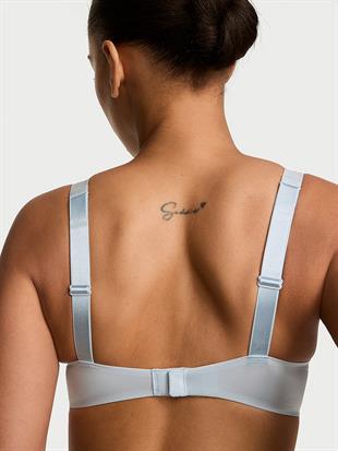 Bombshell İki Beden Büyük Gösteren Ombré Çizgili Işıltılı Askılı Push-Up Sütyen