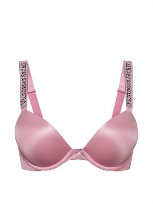 Bombshell Işıltılı Askılı 2 Beden Büyük Gösteren Push-Up Sütyen