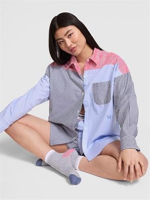 Boyfriend Düğmeli Pijama Üstü