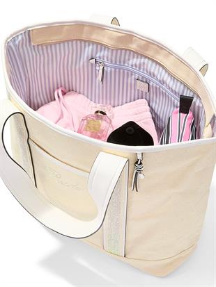 Bride Işıltılı Kanvas Tote Çanta