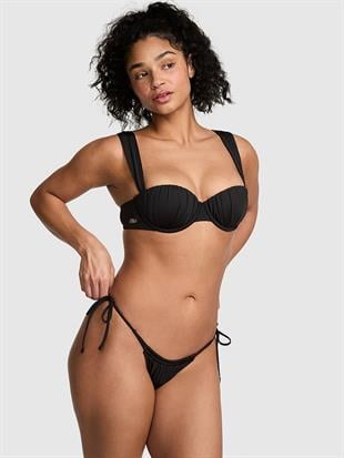 Büzgü Detaylı Push-Up Balkonet Bikini Üstü
