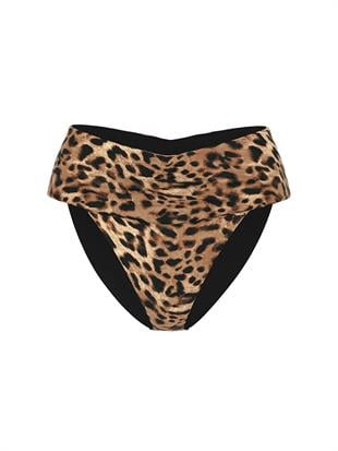 Büzgü Detaylı Yüksek Bel Bikini Altı
