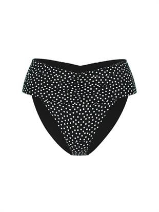 Büzgü Detaylı Yüksek Bel Bikini Altı