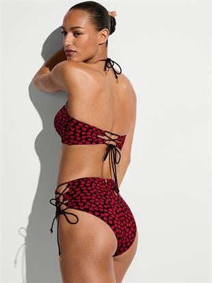 Büzgülü Dönüştürülebilir Bandeau Bikini Üstü