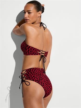 Büzgülü Yüksek Bel Cheeky Bikini Altı