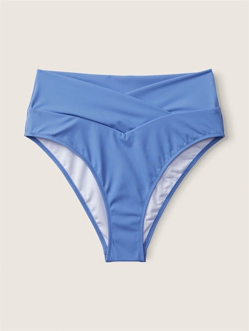 Çapraz Bel Bantlı Yüksek Bel Bikini Altı