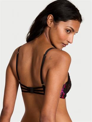 Cherry İşlemeli Desteksiz Demi Sütyen