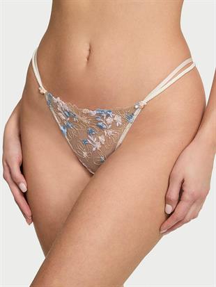 Çiçek İşlemeli Brazilian Külot