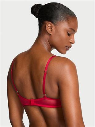 Çiçek İşlemeli Demi Sütyen