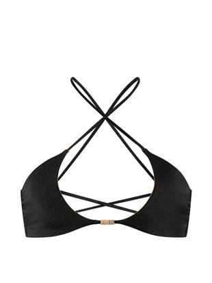 Çift Taraflı Halka Detaylı Askılı Bikini Üstü
