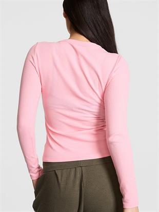 Çıtçıtlı Uzun Kollu Henley Üst