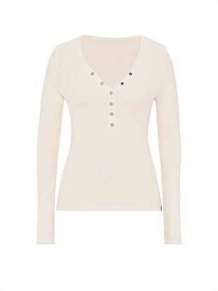 Çıtçıtlı Uzun Kollu Henley Üst