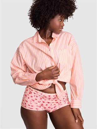 Coastal Cutie Düğmeli Pijama Gömleği