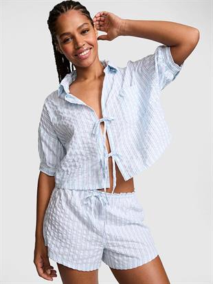 Coastal Cutie Önden Bağlamalı Pijama Üstü