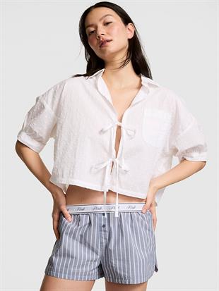Coastal Cutie Önden Bağlamalı Pijama Üstü