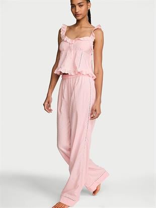 Cotton Dream Askılı Uzun Pijama Takımı