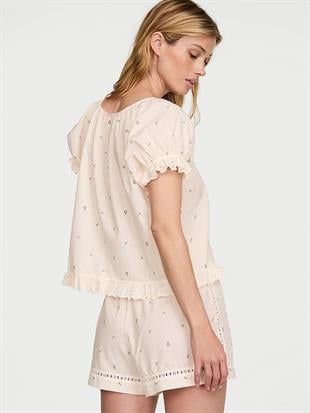 Cotton Dream Kabarık Kollu Kısa Pijama Takımı