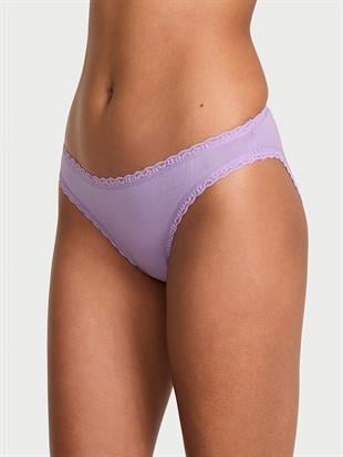 Dantel Detaylı Pamuklu Bikini Külot