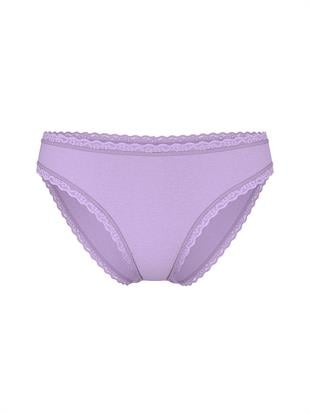 Dantel Detaylı Pamuklu Bikini Külot