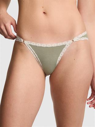 Dantel Detaylı Pamuklu Cheeky Külot