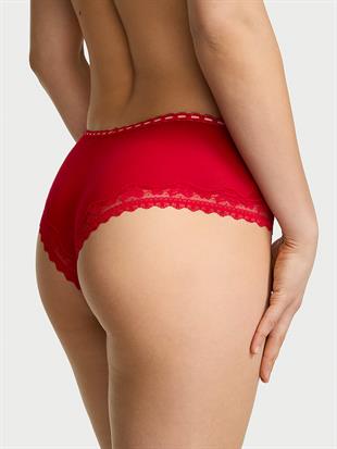 Dantel Detaylı Pamuklu Fiyonklu Cheeky Külot