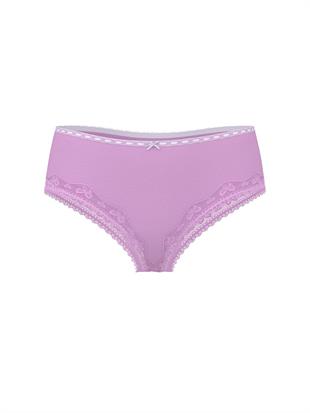 Dantel Detaylı Pamuklu Fiyonklu Cheeky Külot