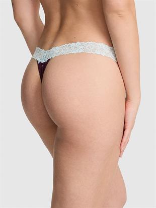 Dantel Detaylı Pamuklu Tanga