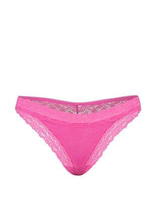 Dantel Detaylı Pamuklu Tanga