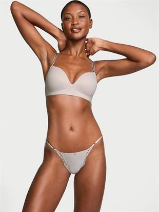 Dantel Kenarlı Ayarlanabilir İpli Bikini Külot