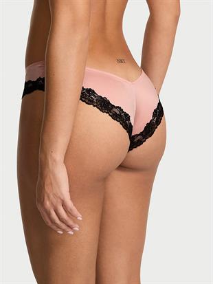 Dantel Kenarlı Derin Bacak Kesim Cheeky Külot