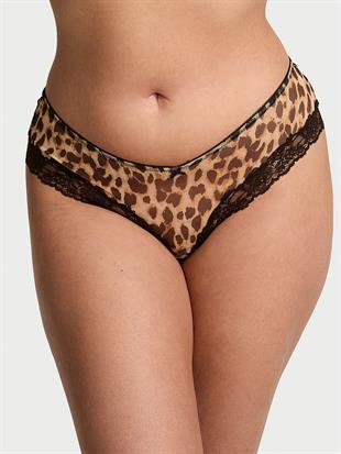 Dantel Kenarlı Tül Cheeky Külot
