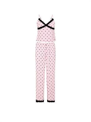 Dantelli Askılı Üst ve Alt Pijama Takımı